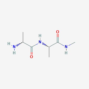 molecular formula C7H15N3O2 B14569540 D-Alanyl-N-methyl-L-alaninamide CAS No. 61275-30-7