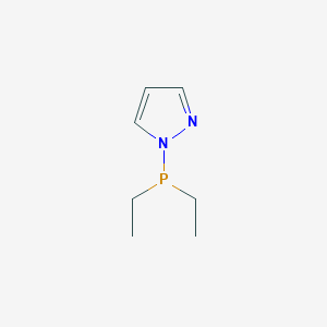 molecular formula C7H13N2P B14569557 1-(Diethylphosphanyl)-1H-pyrazole CAS No. 61324-17-2