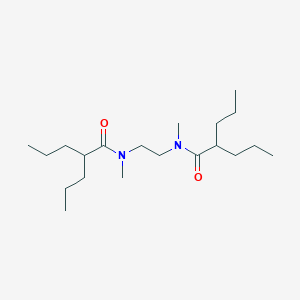 molecular formula C20H40N2O2 B14569581 N,N'-(Ethane-1,2-diyl)bis(N-methyl-2-propylpentanamide) CAS No. 61797-23-7
