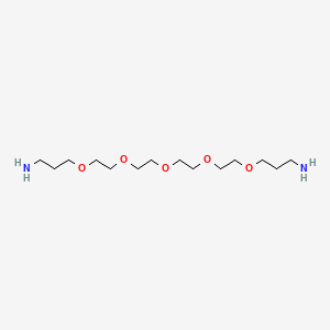 molecular formula C14H32N2O5 B1456960 1,19-Diamino-4,7,10,13,16-pentaoxa-nonadecane CAS No. 869308-34-9