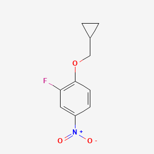 molecular formula C10H10FNO3 B1456962 1-(Cyclopropylmethoxy)-2-fluoro-4-nitrobenzene CAS No. 1236764-33-2