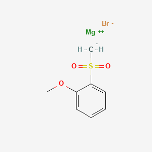 molecular formula C8H9BrMgO3S B14569625 Magnesium bromide (2-methoxybenzene-1-sulfonyl)methanide (1/1/1) CAS No. 61645-26-9