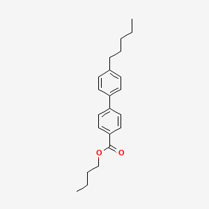 molecular formula C22H28O2 B14569626 Butyl 4'-pentyl[1,1'-biphenyl]-4-carboxylate CAS No. 61733-16-2