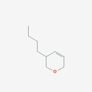 molecular formula C9H16O B14569649 3-Butyl-3,6-dihydro-2H-pyran CAS No. 61639-23-4