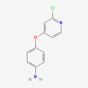 molecular formula C11H9ClN2O B1456965 4-(2-氯吡啶-4-氧基)-苯胺 CAS No. 630125-70-1