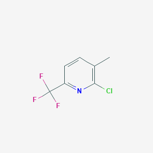 molecular formula C7H5ClF3N B1456966 2-Chloro-3-methyl-6-(trifluoromethyl)pyridine CAS No. 945971-02-8
