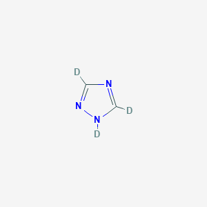 molecular formula C2H3N3 B1456972 1,2,4-Triazole-D3 