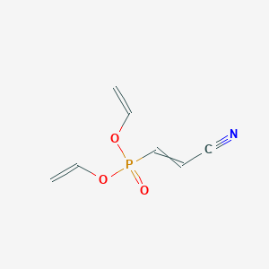 molecular formula C7H8NO3P B14569737 Diethenyl (2-cyanoethenyl)phosphonate CAS No. 61262-51-9