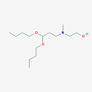 molecular formula C14H31NO3 B14569751 Ethanol, 2-[(3,3-dibutoxypropyl)methylamino]- CAS No. 61710-08-5