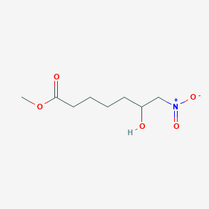 molecular formula C8H15NO5 B14569770 Methyl 6-hydroxy-7-nitroheptanoate CAS No. 61379-23-5