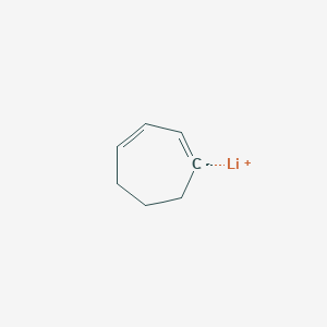 molecular formula C7H9Li B14569790 lithium;cyclohepta-1,3-diene CAS No. 61604-43-1