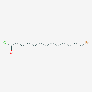 molecular formula C13H24BrClO B14569800 Tridecanoyl chloride, 13-bromo- CAS No. 61657-98-5