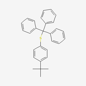 molecular formula C29H28S B14569817 Benzene, 1-(1,1-dimethylethyl)-4-[(triphenylmethyl)thio]- CAS No. 61623-63-0