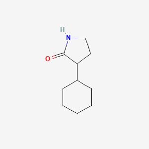 molecular formula C10H17NO B1456983 3-Cyclohexylpyrrolidin-2-one CAS No. 911721-88-5