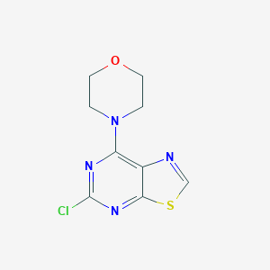 molecular formula C9H9ClN4OS B1456984 4-(5-Chlorothiazolo[5,4-d]pyrimidin-7-yl)morpholine CAS No. 41975-14-8