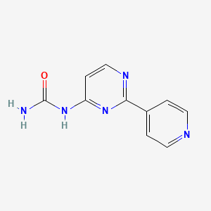 molecular formula C10H9N5O B14569847 N-[2-(Pyridin-4-yl)pyrimidin-4-yl]urea CAS No. 61310-23-4