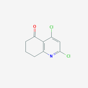 molecular formula C9H7Cl2NO B1456993 2,4-Dichloro-7,8-dihydroquinolin-5(6H)-one CAS No. 1028330-50-8