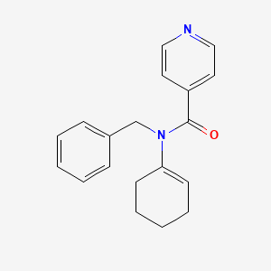 molecular formula C19H20N2O B14569931 N-Benzyl-N-(cyclohex-1-en-1-yl)pyridine-4-carboxamide CAS No. 61666-81-7