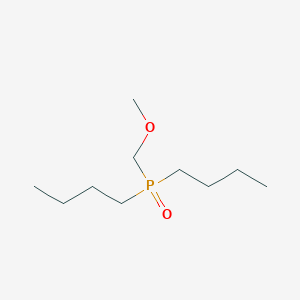 molecular formula C10H23O2P B14569943 Phosphine oxide, dibutyl(methoxymethyl)- CAS No. 61748-73-0