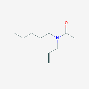 molecular formula C10H19NO B14569945 Acetamide, N-pentyl-N-2-propenyl- CAS No. 61392-01-6