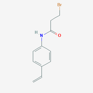 molecular formula C11H12BrNO B14569954 3-Bromo-N-(4-ethenylphenyl)propanamide CAS No. 61469-24-7