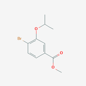 molecular formula C11H13BrO3 B1456996 Methyl 4-bromo-3-isopropoxybenzoate CAS No. 1154060-99-7