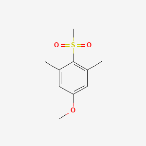 molecular formula C10H14O3S B14569994 5-Methoxy-1,3-dimethyl-2-(methylsulfonyl)benzene CAS No. 61482-34-6
