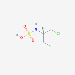 molecular formula C4H10ClNO3S B14570000 (1-Chlorobutan-2-yl)sulfamic acid CAS No. 61758-26-7