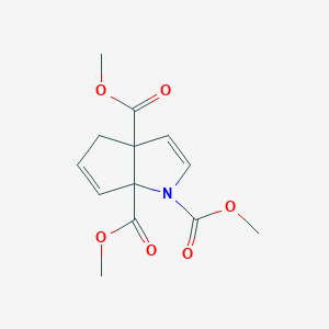 molecular formula C13H15NO6 B14570006 Trimethyl cyclopenta[b]pyrrole-1,3a,6a(4H)-tricarboxylate CAS No. 61514-37-2
