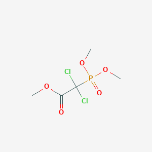 molecular formula C5H9Cl2O5P B14570028 Methyl dichloro(dimethoxyphosphoryl)acetate CAS No. 61264-37-7