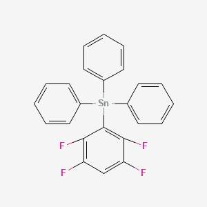 molecular formula C24H16F4Sn B14570037 Triphenyl(2,3,5,6-tetrafluorophenyl)stannane CAS No. 61743-11-1