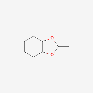 molecular formula C8H14O2 B14570081 1,3-Benzodioxole, hexahydro-2-methyl- CAS No. 61335-43-1