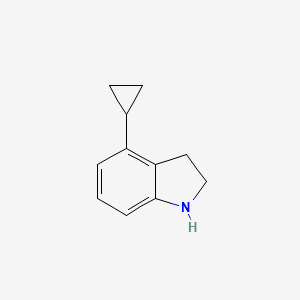 molecular formula C11H13N B1457010 4-Cyclopropylindoline CAS No. 1227418-23-6