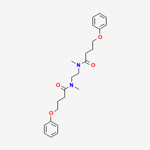 molecular formula C24H32N2O4 B14570138 N,N'-(Ethane-1,2-diyl)bis(N-methyl-4-phenoxybutanamide) CAS No. 61797-40-8