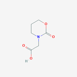 molecular formula C6H9NO4 B1457014 2-(2-Oxo-1,3-oxazinan-3-yl)acetic acid CAS No. 1190392-66-5