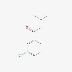 molecular formula C11H13ClO B1457016 3'-Chloro-3-methylbutyrophenone CAS No. 1184000-15-4