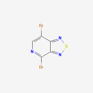 molecular formula C5HBr2N3S B1457020 4,7-二溴-[1,2,5]噻二唑并[3,4-c]吡啶 CAS No. 333432-27-2