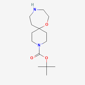 molecular formula C14H26N2O3 B1457024 Tert-butyl 7-oxa-3,10-diazaspiro[5.6]dodecane-3-carboxylate CAS No. 1179338-65-8