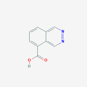 molecular formula C9H6N2O2 B1457025 邻苯二甲嗪-5-甲酸 CAS No. 1104070-94-1