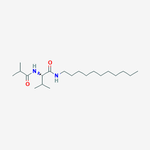molecular formula C20H40N2O2 B14570291 N~2~-(2-Methylpropanoyl)-N-undecyl-L-valinamide CAS No. 61274-04-2
