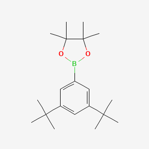 molecular formula C20H33BO2 B1457033 2-(3,5-Di-tert-butylphenyl)-4,4,5,5-tetramethyl-1,3,2-dioxaborolane CAS No. 1071924-13-4