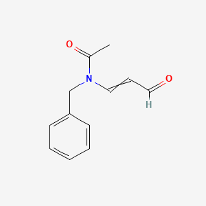 molecular formula C12H13NO2 B14570332 N-Benzyl-N-(3-oxoprop-1-en-1-yl)acetamide CAS No. 61357-17-3