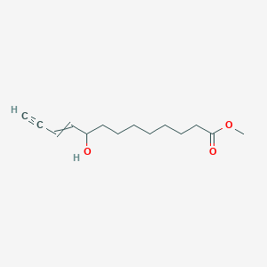 molecular formula C14H22O3 B14570351 Methyl 9-hydroxytridec-10-en-12-ynoate CAS No. 61671-18-9