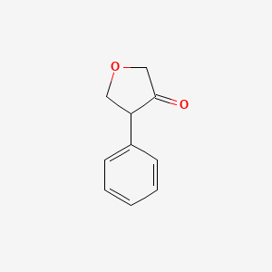 molecular formula C10H10O2 B1457036 4-phenyloxolan-3-one CAS No. 946125-02-6