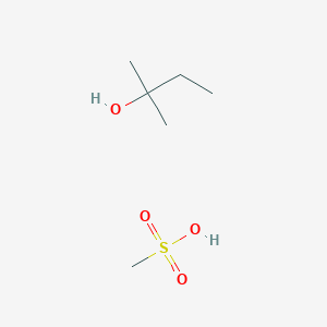 molecular formula C6H16O4S B14570360 Methanesulfonic acid;2-methylbutan-2-ol CAS No. 61548-82-1