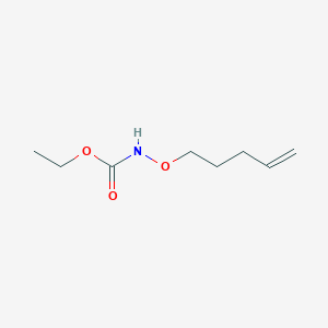 molecular formula C8H15NO3 B14570363 Ethyl [(pent-4-en-1-yl)oxy]carbamate CAS No. 61807-45-2