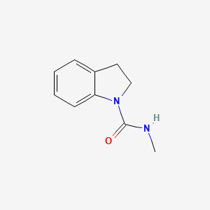molecular formula C10H12N2O B14570388 N-Methyl-2,3-dihydro-1H-indole-1-carboxamide CAS No. 61589-19-3