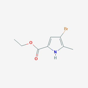 molecular formula C8H10BrNO2 B1457039 ethyl 4-bromo-5-methyl-1H-pyrrole-2-carboxylate CAS No. 25907-29-3