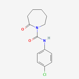 molecular formula C13H15ClN2O2 B14570423 N-(4-Chlorophenyl)-2-oxoazepane-1-carboxamide CAS No. 61321-98-0