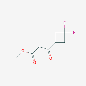 molecular formula C8H10F2O3 B1457050 3-(3,3-二氟环丁基)-3-氧代丙酸甲酯 CAS No. 1191096-28-2